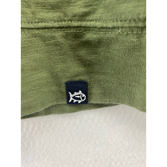 Sun Farer Southern Tide Ocean View Mens Pullover Long Sleeve Green Shirt Sz M - Picture 7 of 10